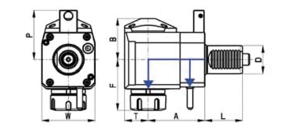 Especificación de la cabeza de conducción radial VDI, DIN 5482