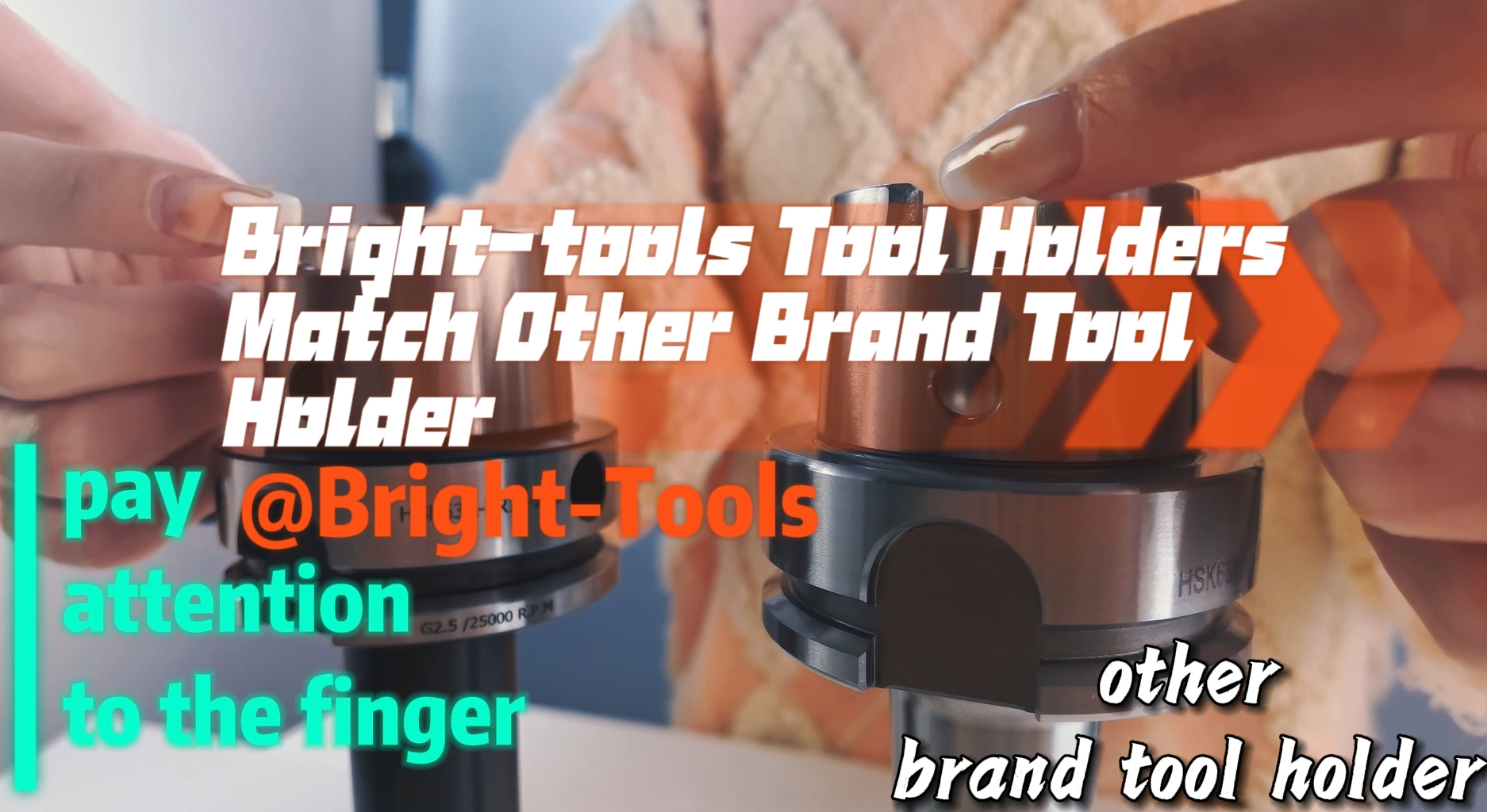 Portaherramientas de herramientas brillantes coinciden con otros portaherramientas de marca
