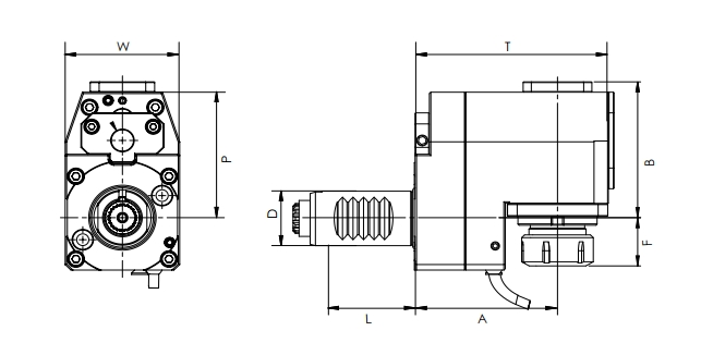 ESPECIFICACIÓN DE LA CABEZA RADIAL DE VDI, OFFSET,DIN 5480