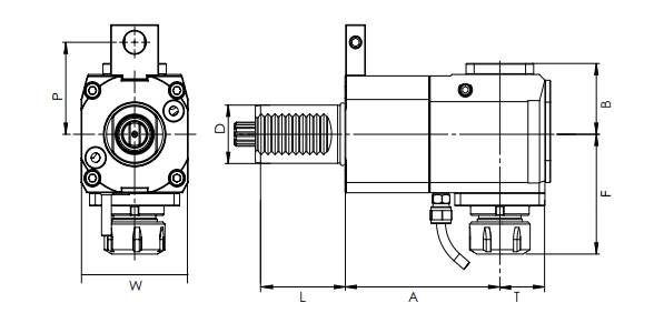 Especificación de la cabeza de conducción radial VDI, DIN 5482