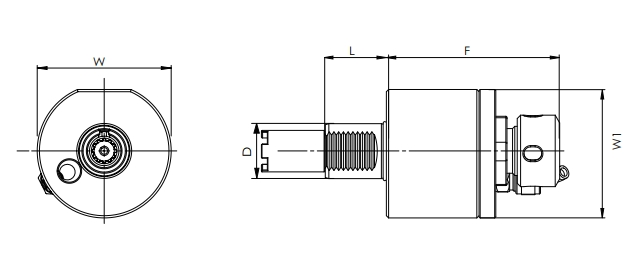 ESPECIFICACIÓN DE LA CABEZA DE CONDUCIR AXIAL VDI, HAAS APOYADO