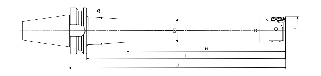 Especificación del soporte de herramienta de perforación de acabado de amortiguación integral