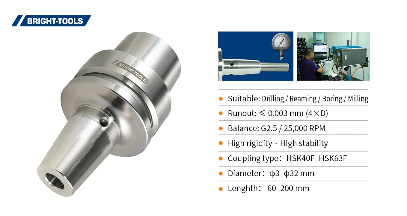 Máquina termoencogible Bright-Tools para portaherramientas