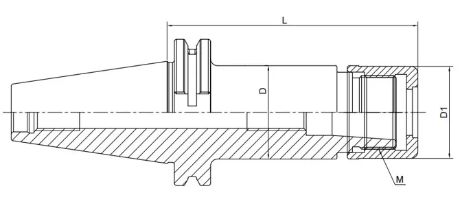 ESPECIFICACIONES DEL MANDRIL DE PINZAS DIN 69871 SKS