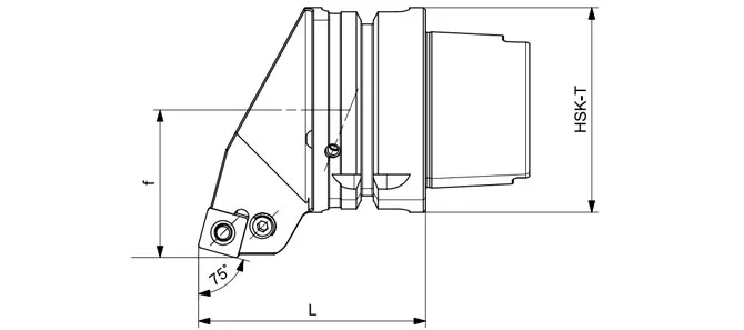 ESPECIFICACIONES DE LA HERRAMIENTA DE TORNEADO HSK-T PSBNR | PSBNL 90°/75°