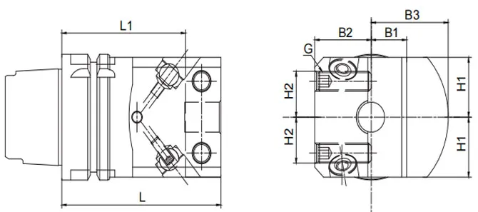 ESPECIFICACIONES DE LAS HERRAMIENTAS DE TORNEADO HSK･T SBH PARA MECANIZADO EXTERNO Y DE FRENTE