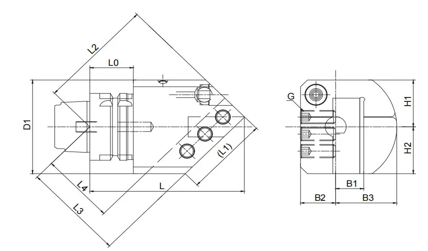 ESPECIFICACIONES DE HERRAMIENTAS DE TORNEADO HSK･T SBN PARA MECANIZADO EXTERNO Y DE FRENTE