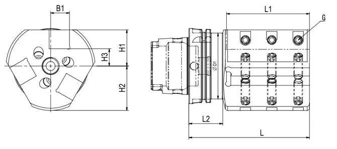 ESPECIFICACIONES DE HERRAMIENTAS DE TORNEADO HSK･T SBT PARA MECANIZADO EXTERNO Y DE FRENTE