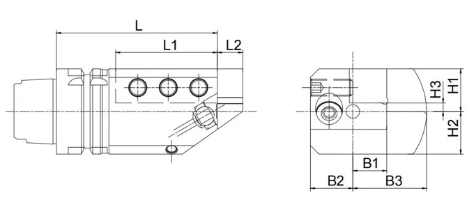 ESPECIFICACIONES DE HERRAMIENTAS DE TORNEADO HSK･T SBV PARA MECANISMOS EXTERNOS Y DE CORTE