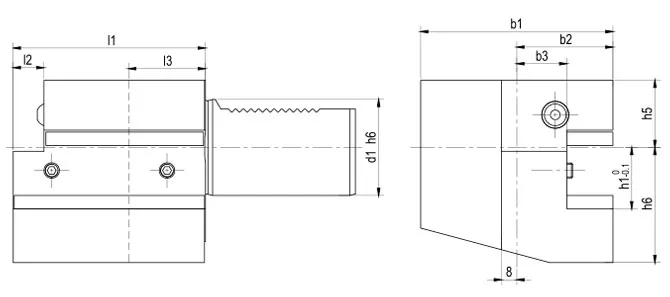 ESPECIFICACIÓN DEL SOPORTE AXIAL FORMA C1 DERECHA