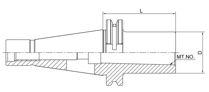 ESPECIFICACIÓN DEL ADAPTADOR DE CONO MORSE GOST 25827-93 CON ESPIGA