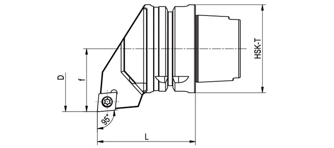ESPECIFICACIONES DE LA HERRAMIENTA DE TORNEADO HSK-T SCLCR | SCLCL 95°/80°
