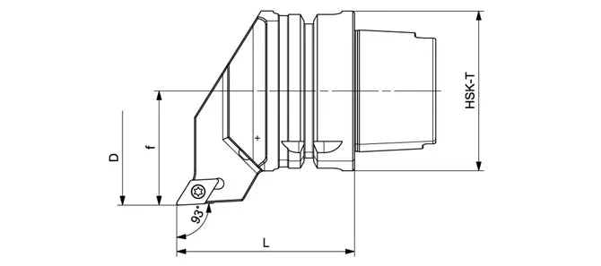 ESPECIFICACIONES DE LA HERRAMIENTA DE TORNEADO HSK-T SDJCR | SDJCL 93°/55°