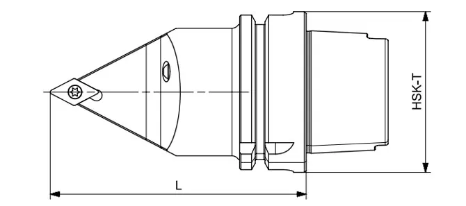 ESPECIFICACIONES DE LA HERRAMIENTA DE TORNEADO HSK-T SDNCN 62,5°/55°/62,5°