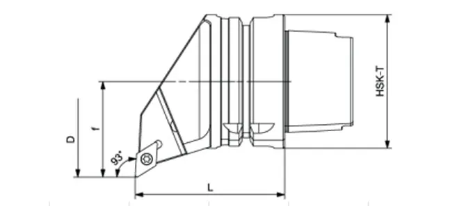 ESPECIFICACIONES DE LA HERRAMIENTA DE TORNEADO HSK-T SDUCR | SDUCL 93°/55°