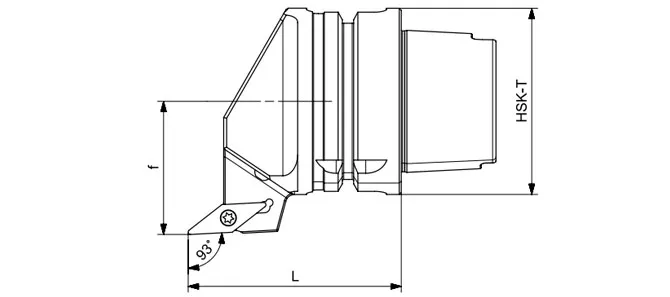 ESPECIFICACIONES DE LA HERRAMIENTA DE TORNEADO HSK-T SVJBR | SVJBL | SVJCR | SVJCL 93°/35°