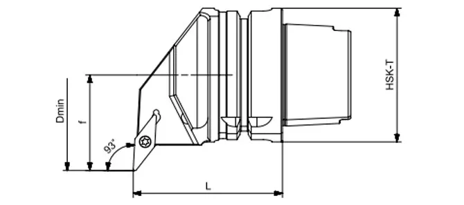 ESPECIFICACIONES DE LA HERRAMIENTA DE TORNEADO HSK-T SVUBR | SVUBL | SVUCR | SVUCL 93°/35°