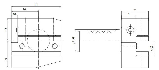 ESPECIFICACIÓN DEL SOPORTE RADIAL FORMA B2 IZQUIERDO, CORTO