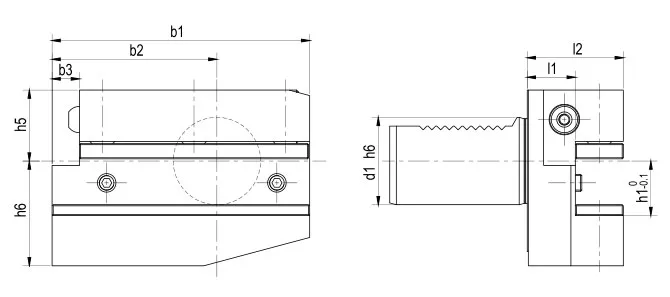 ESPECIFICACIÓN DEL SOPORTE RADIAL FORMA B6 IZQUIERDO, LARGO