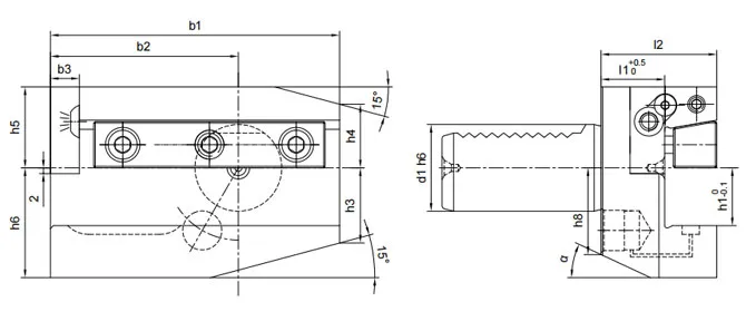 ESPECIFICACIONES DE LOS SOPORTES DE SUJECIÓN DE CUÑA RADIALES, LARGOS Y PARA REFRIGERANTE B6AK