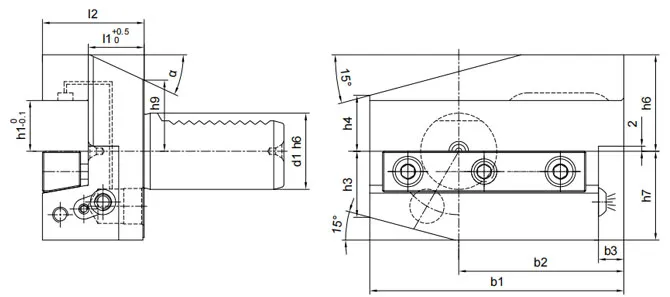 ESPECIFICACIONES DE LOS SOPORTES DE SUJECIÓN DE CUÑA RADIALES, LARGOS Y PARA REFRIGERANTE B7AK