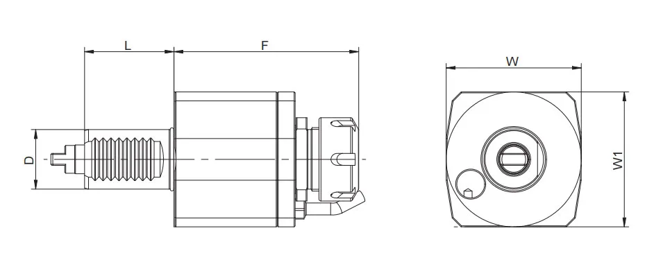 ESPECIFICACIONES DEL CABEZAL DE ACCIONAMIENTO AXIAL VDI, DIN 1809