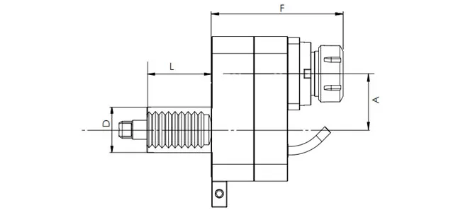 ESPECIFICACIONES DEL CABEZAL DE ACCIONAMIENTO AXIAL VDI, DESPLAZADO, DIN 1809