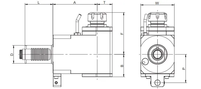 ESPECIFICACIONES DEL CABEZAL DE ACCIONAMIENTO RADIAL VDI, DIN5480